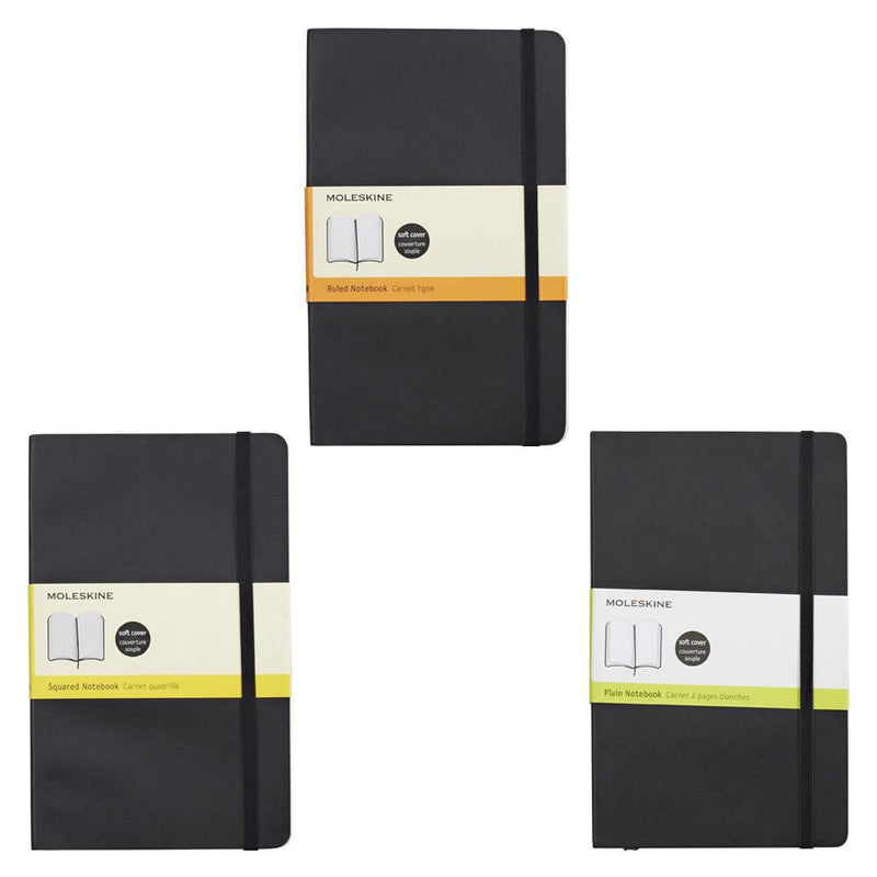 MOLESKINE Classic Collection flexibler Einband Notizbuch ca. DIN A5 blanko, 192 Seiten