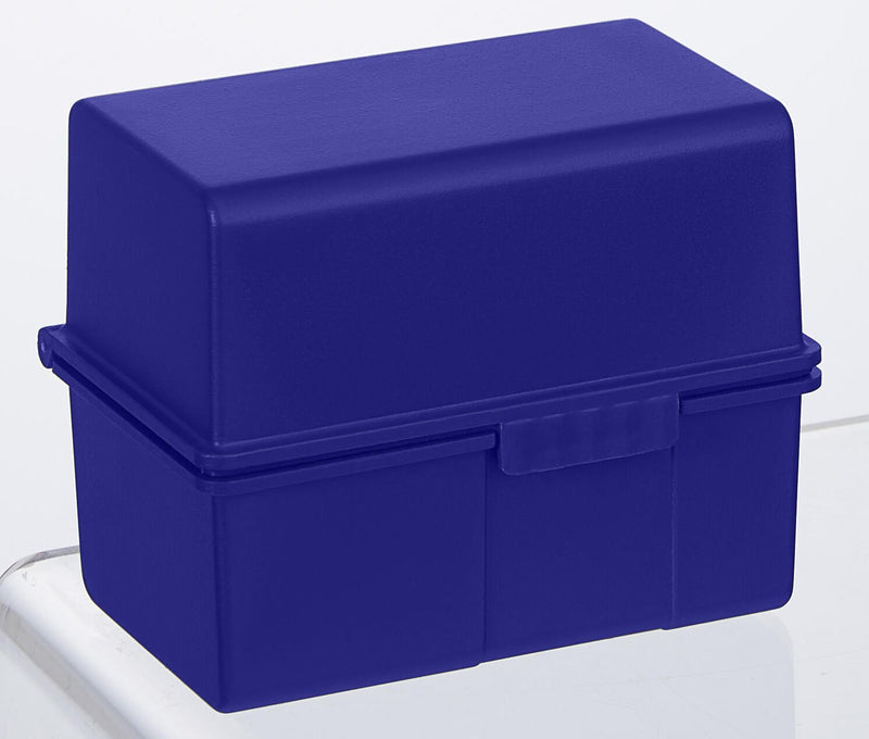 HAN A8 Karteikasten DIN A8 200 Karteikarten blau