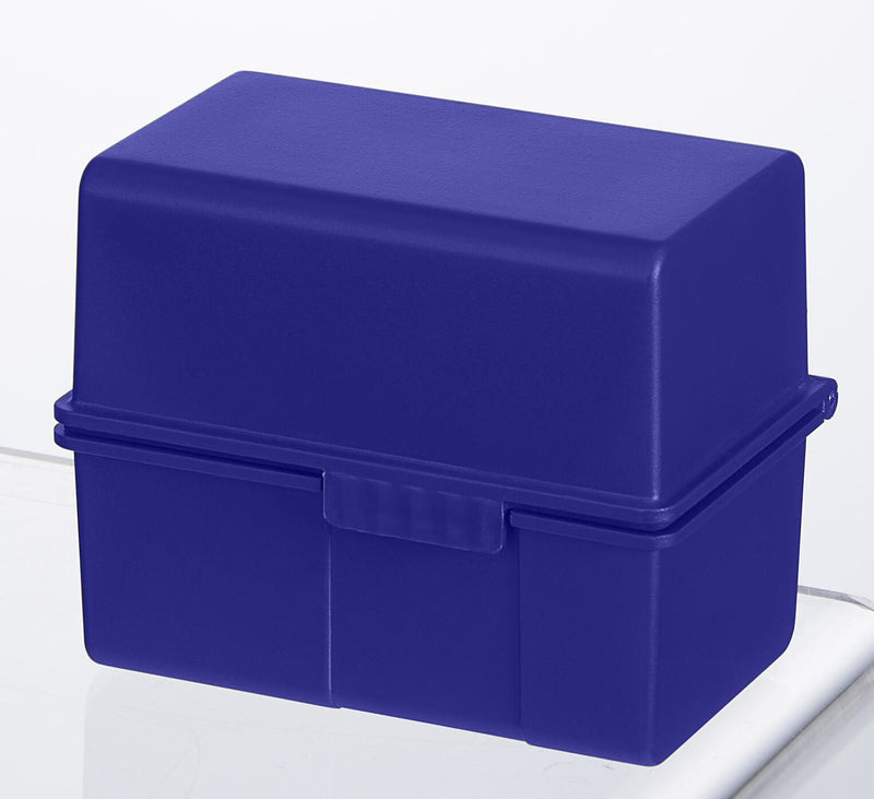 HAN A8 Karteikasten DIN A8 200 Karteikarten blau