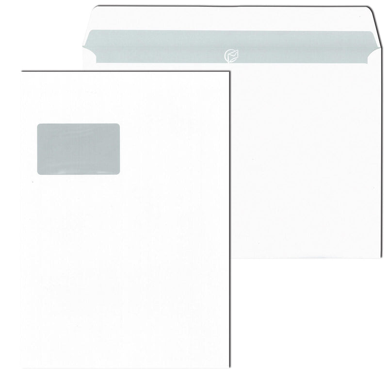 MAILmedia Briefumschläge DIN C4 mit Fenster haftklebend