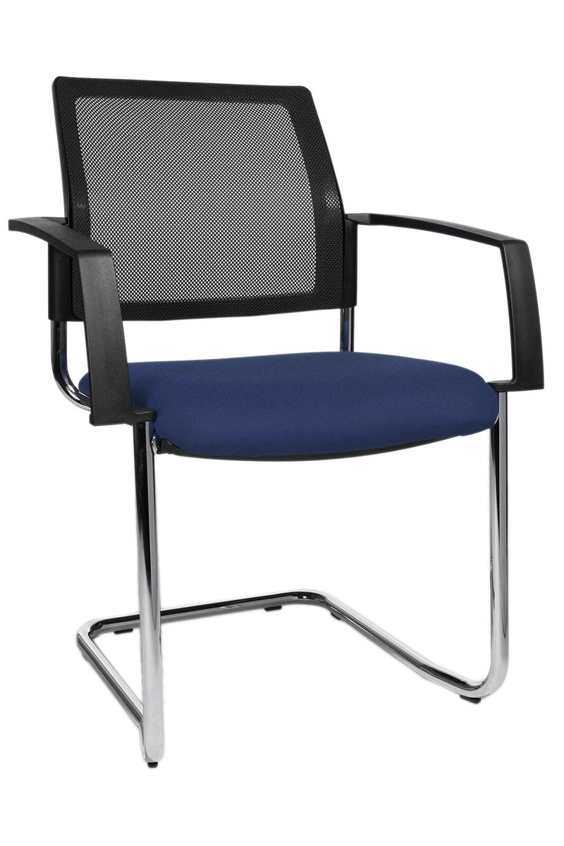 Nowy Styl Besucherstuhl blau/G:schwarz/4