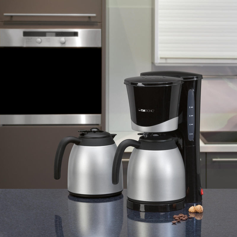 CLATRONIC KA 3328 Kaffeemaschine schwarz/Edelstahl