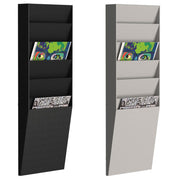 PAPERFLOW Wandprospekthalter DIN A4 6-Fach schwarz
