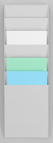 PAPERFLOW Wandprospekthalter DIN A4 6-Fach grau