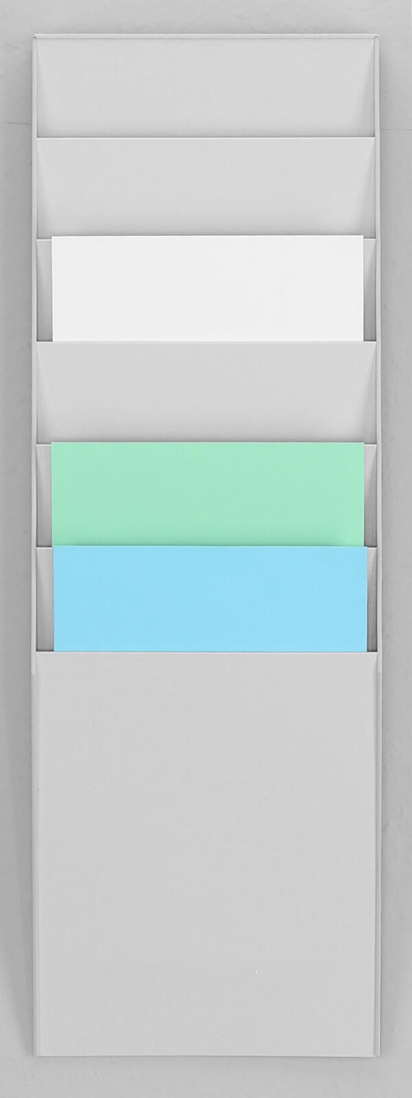 PAPERFLOW Wandprospekthalter DIN A4 6-Fach grau
