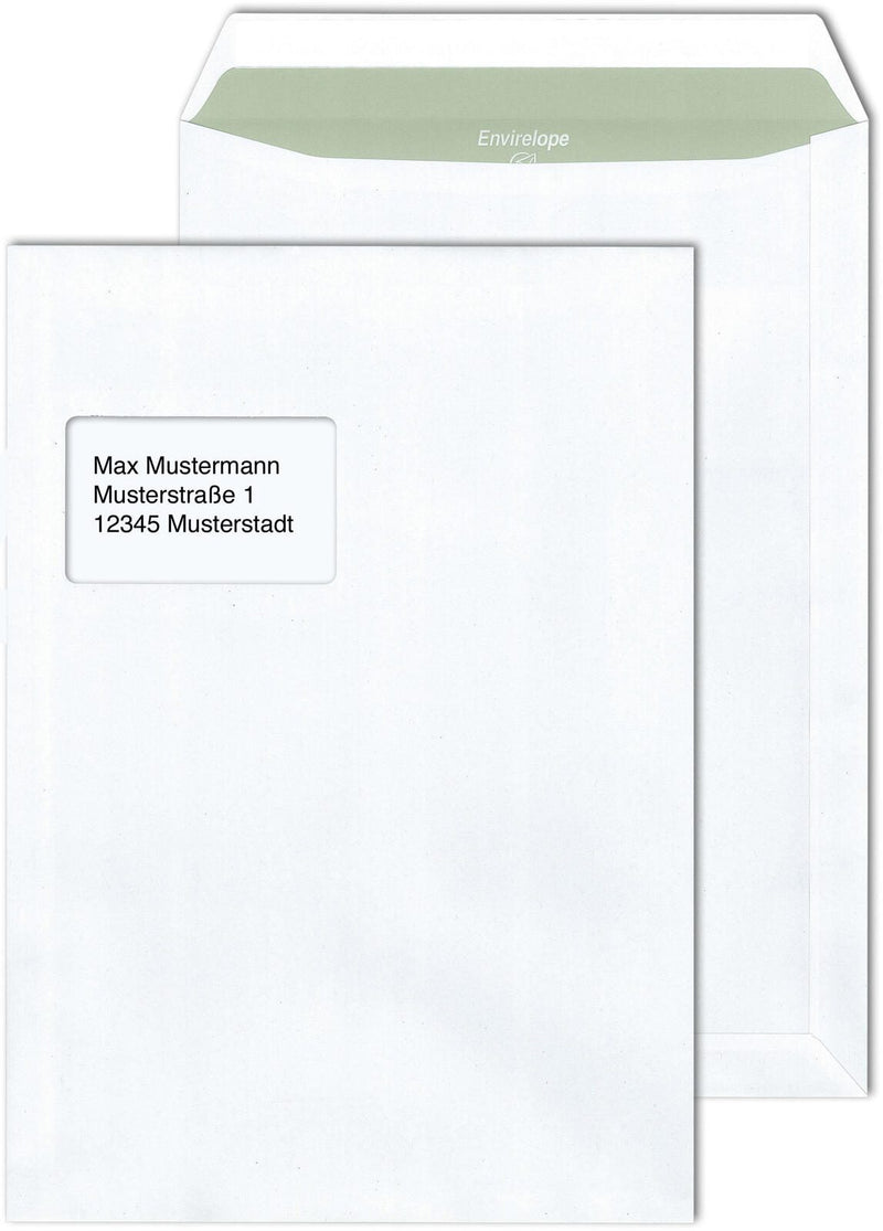 MAILmedia Envirelope® Versandtaschen DIN C4 recycling-hochweiß