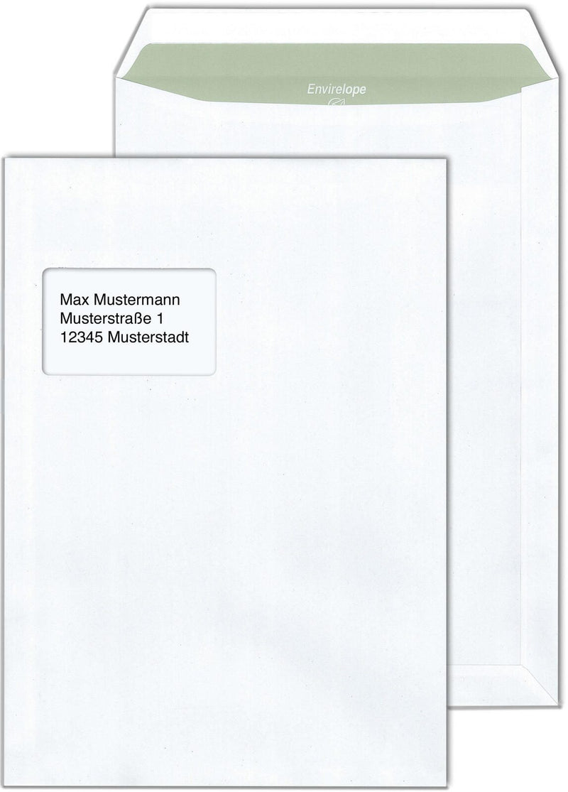 MAILmedia Envirelope® Versandtaschen DIN C4 recycling-hochweiß