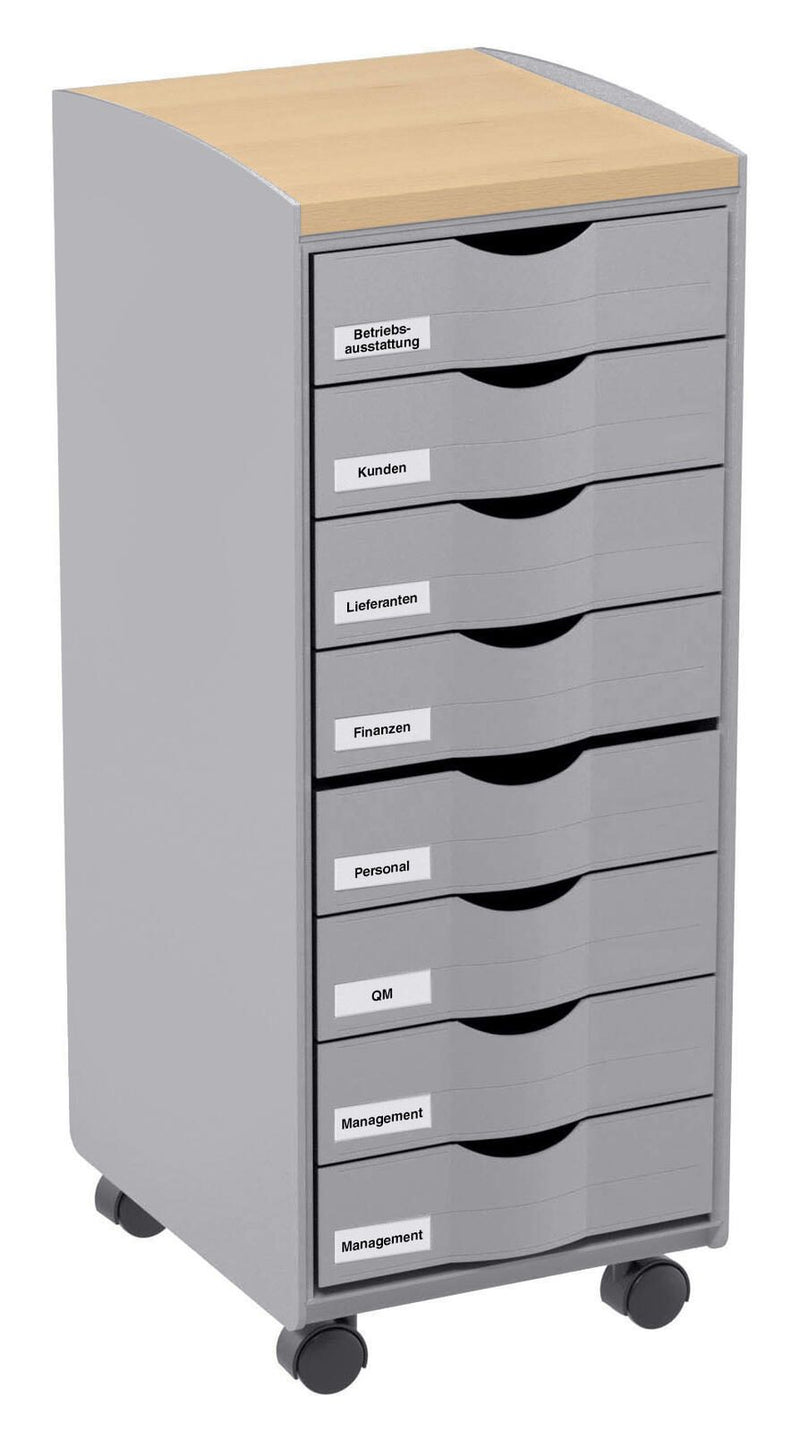 PAPERFLOW Bürowagen 28,8 x 35,0 x 74,5 cm grau