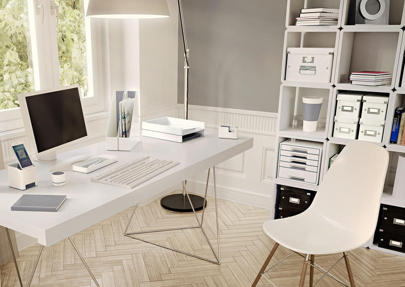 LEITZ WOW Duo Colour Tischabroller perlweiß/grau