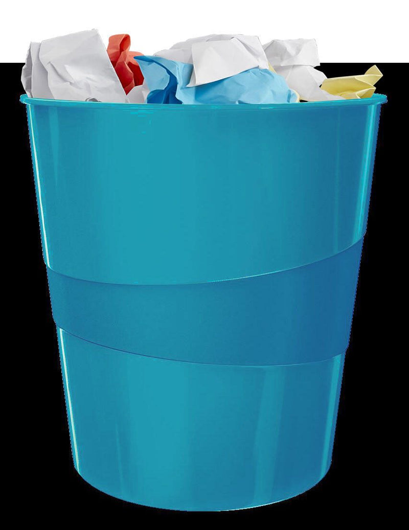 LEITZ Papierkorb WOW Duo Colour 15,0 l blau