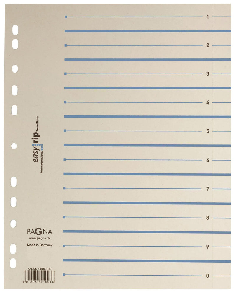 PAGNA Easy Rip Trennblätter 225 g/m² chamois/blau