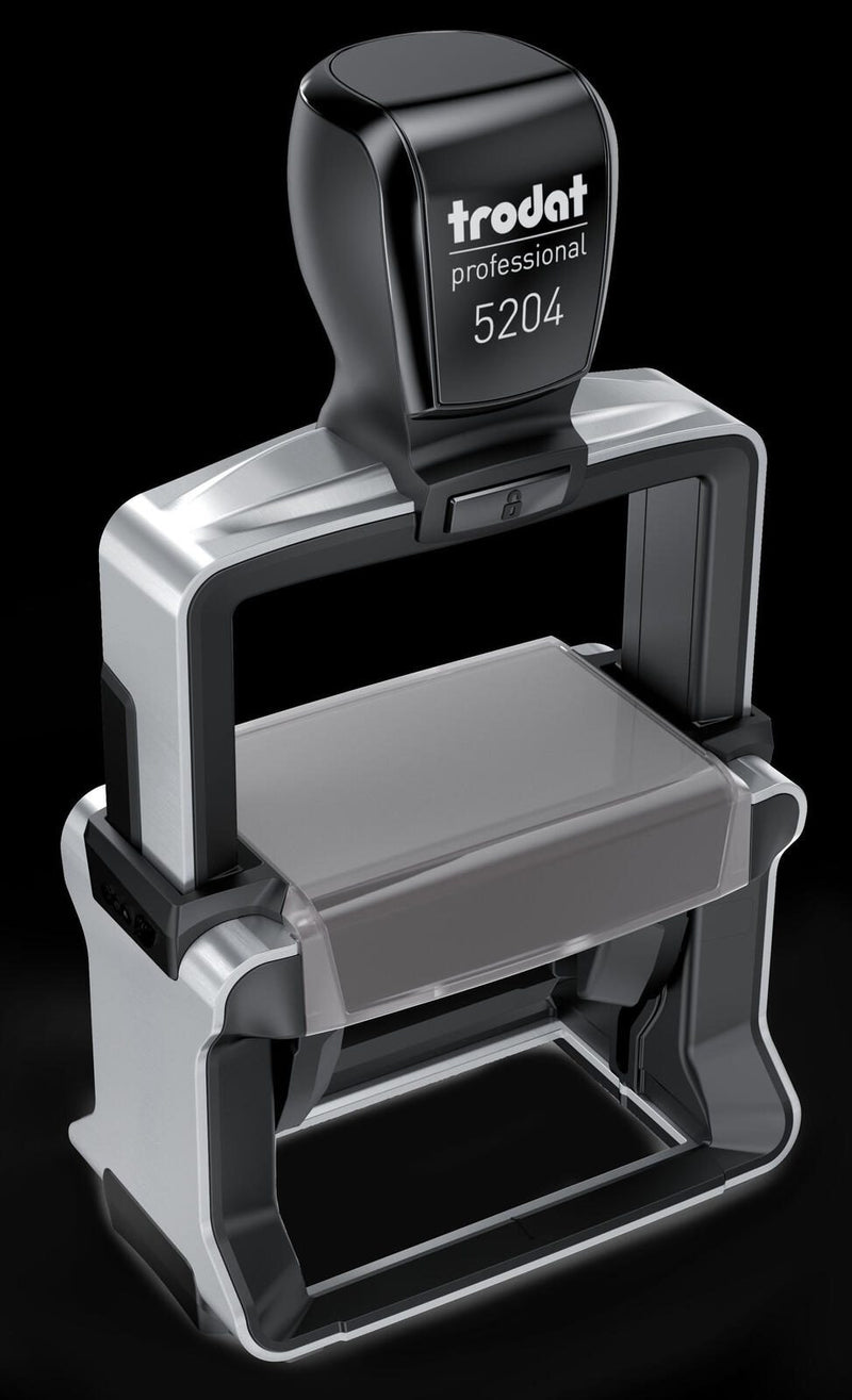 trodat Textstempel, individualisierbar 5204 Edelstahl mit Logo