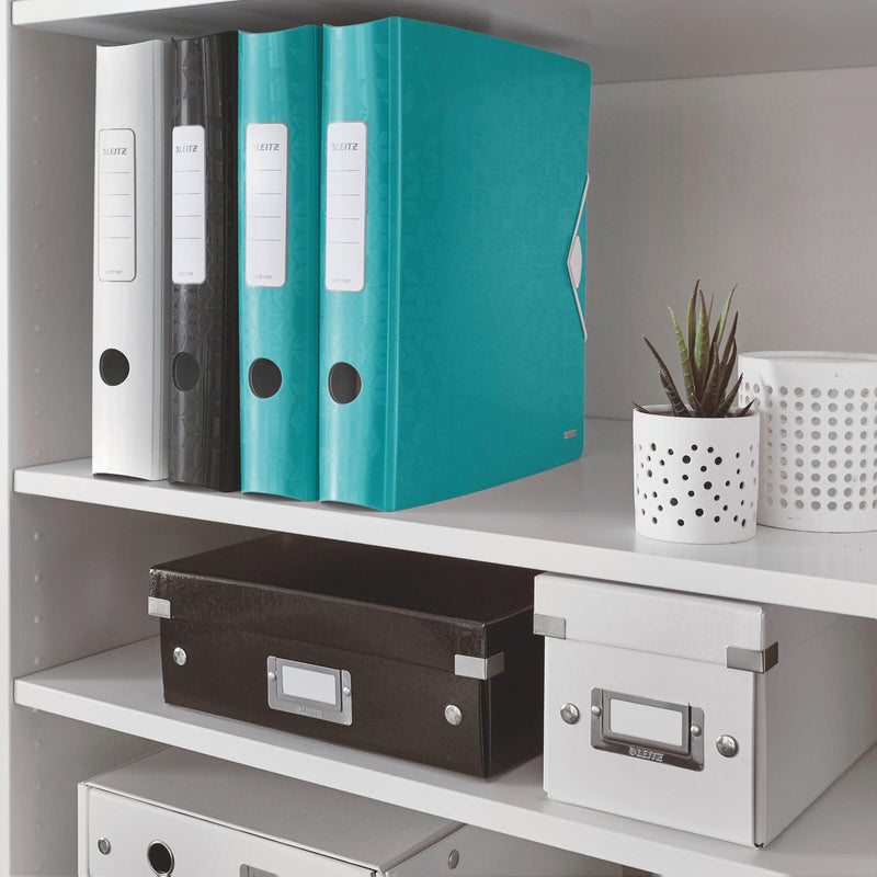 LEITZ Ordner Rückenbreite 6.5 cm DIN A4 Kunststoff eisblau