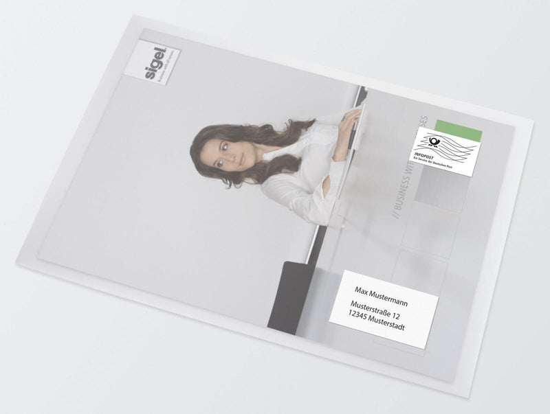 SIGEL Versandtaschen DIN C4 transparent