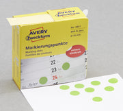 AVERY Zweckform Klebepunkte Ø 10,0 mm grün