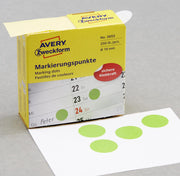 AVERY Zweckform Klebepunkte Ø 19,0 mm grün