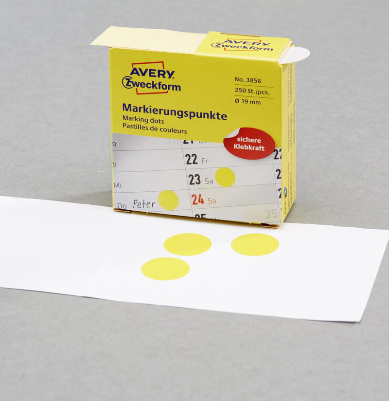 AVERY Zweckform Klebepunkte Ø 19,0 mm gelb