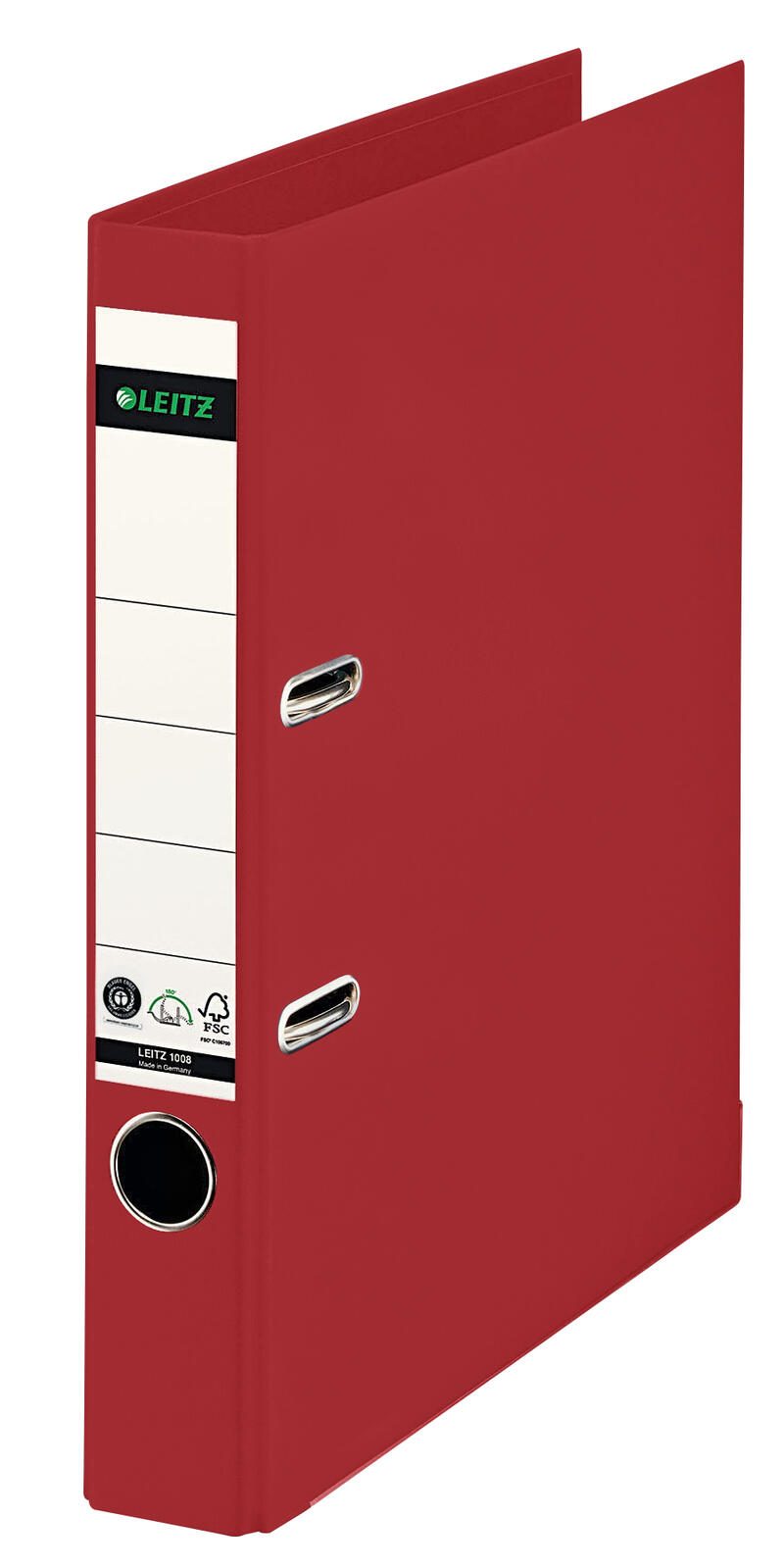 LEITZ Ordner Rückenbreite 5.2 cm DIN A4 Karton rot