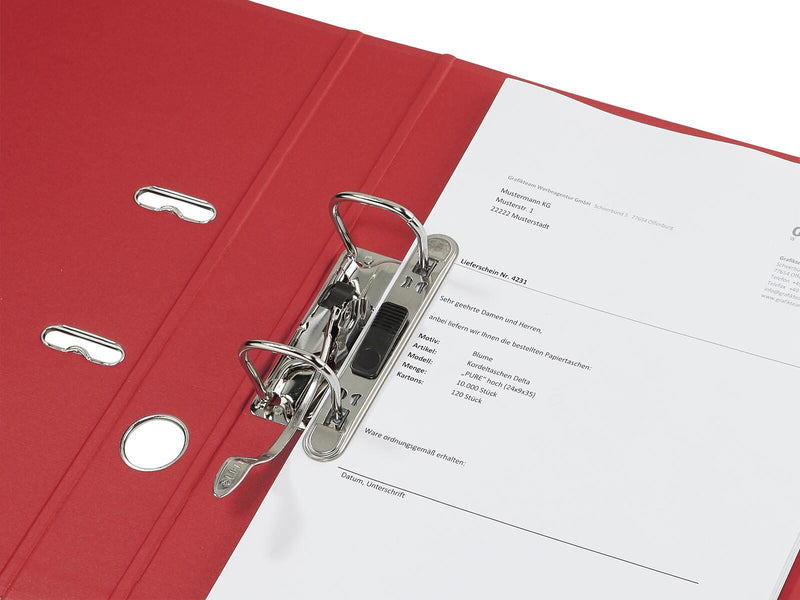 LEITZ Ordner Rückenbreite 5.2 cm DIN A4 Karton rot