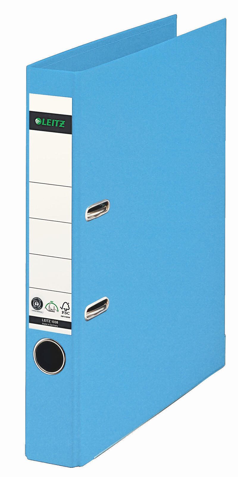 LEITZ Ordner Rückenbreite 5.2 cm DIN A4 Karton hellblau