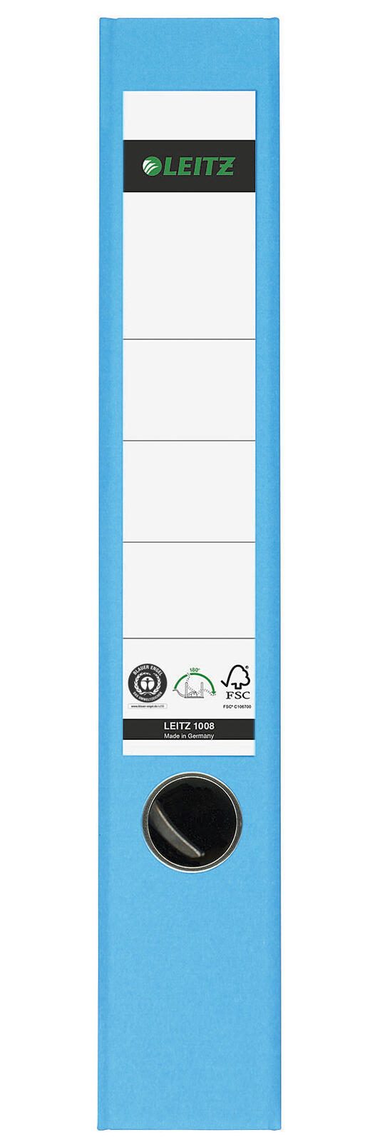 LEITZ Ordner Rückenbreite 5.2 cm DIN A4 Karton hellblau