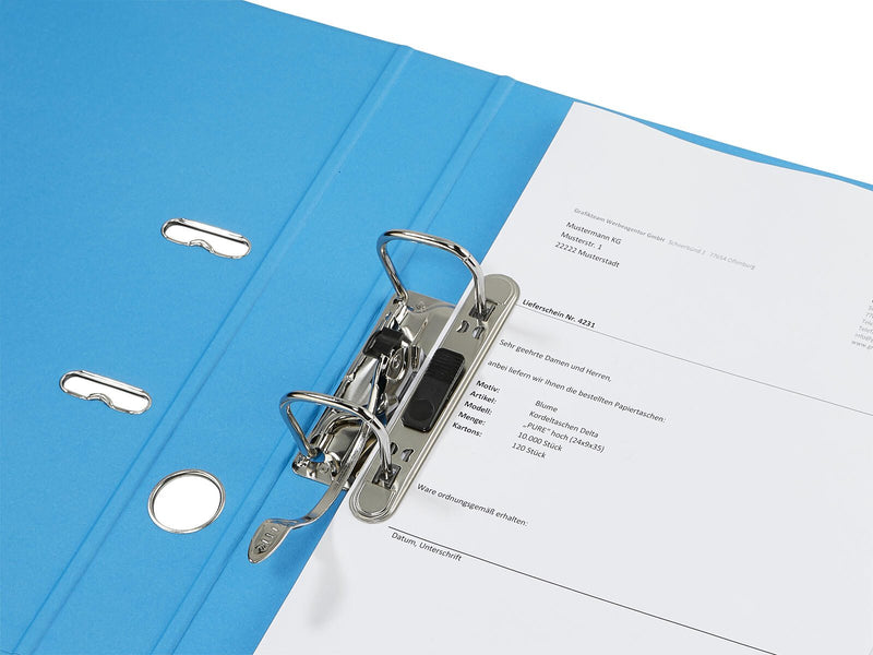 LEITZ Ordner Rückenbreite 5.2 cm DIN A4 Karton hellblau
