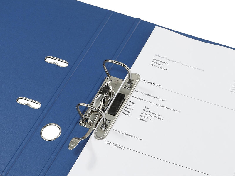 LEITZ Ordner Rückenbreite 5.2 cm DIN A4 Karton blau