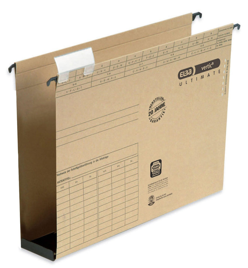 ELBA vertic ULTIMATE Hängesammler DIN A4 6 cm naturbraun