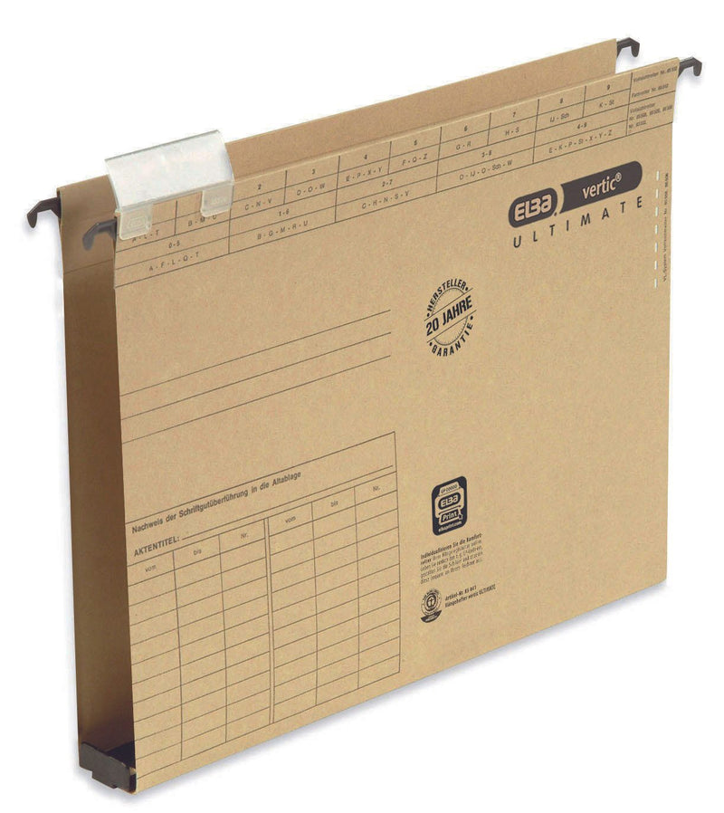 ELBA vertic ULTIMATE Hängesammler DIN A4 3 cm naturbraun