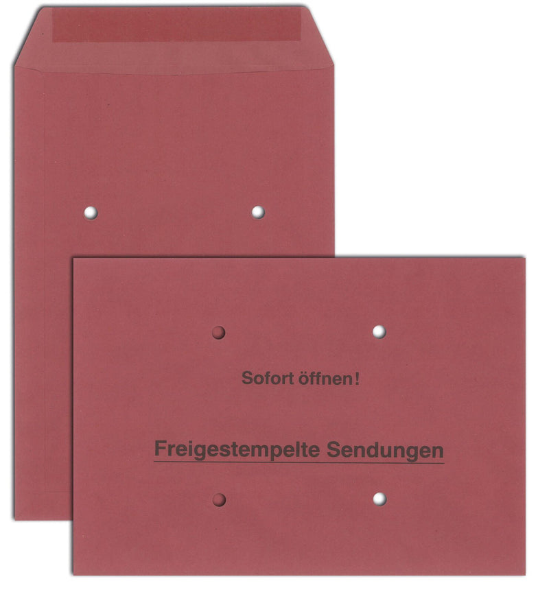 MAILmedia Freistempler-Umschläge DIN B4 rot