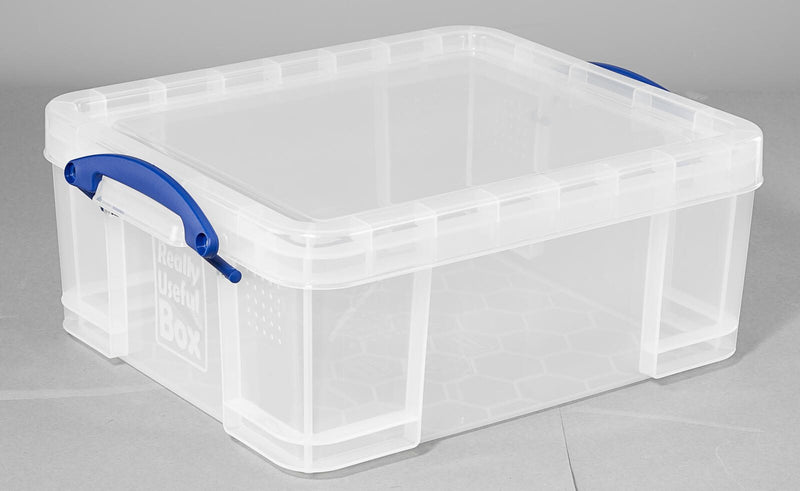 Really Useful Box Aufbewahrungsboxen-Set 32,3 l - 39,0 x 48,0 x 20,0 cm transparent