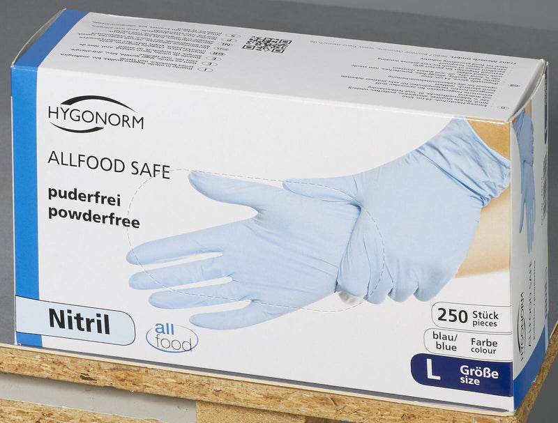 HYGONORM Einmalhandschuhe ALLFOOD SAFE L blau