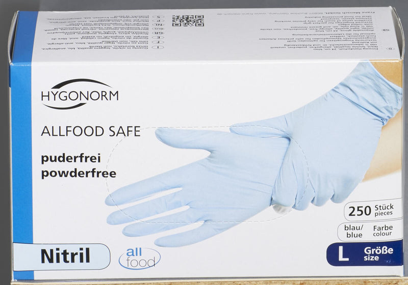 HYGONORM Einmalhandschuhe ALLFOOD SAFE L blau