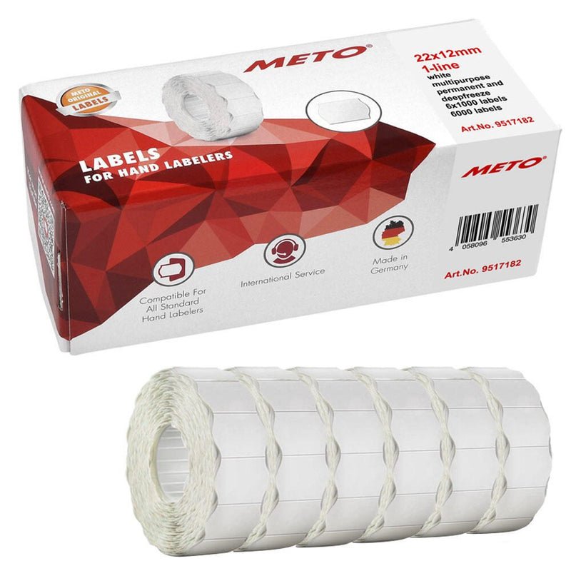 METO Preisetiketten 22,0 x 12,0 mm