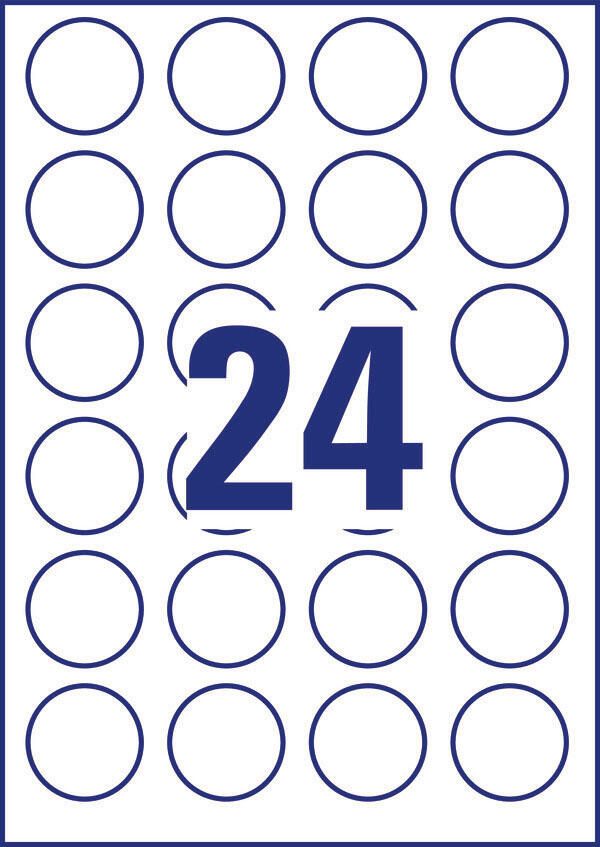 AVERY Zweckform Etiketten 5080 weiß 40,0 x 40,0 mm