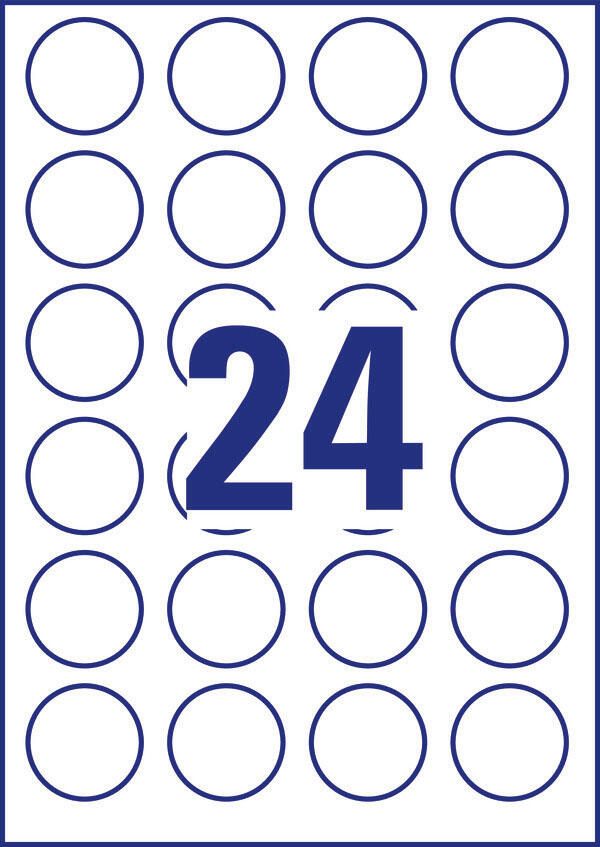AVERY Zweckform Etiketten 5080 weiß 40,0 x 40,0 mm