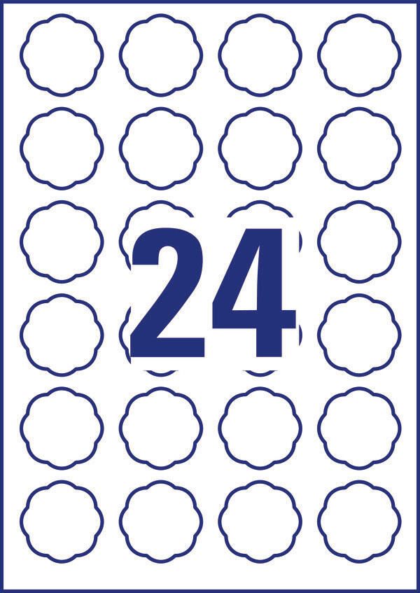 AVERY Zweckform Etiketten 5084 weiß 40,8 x 40,3 mm
