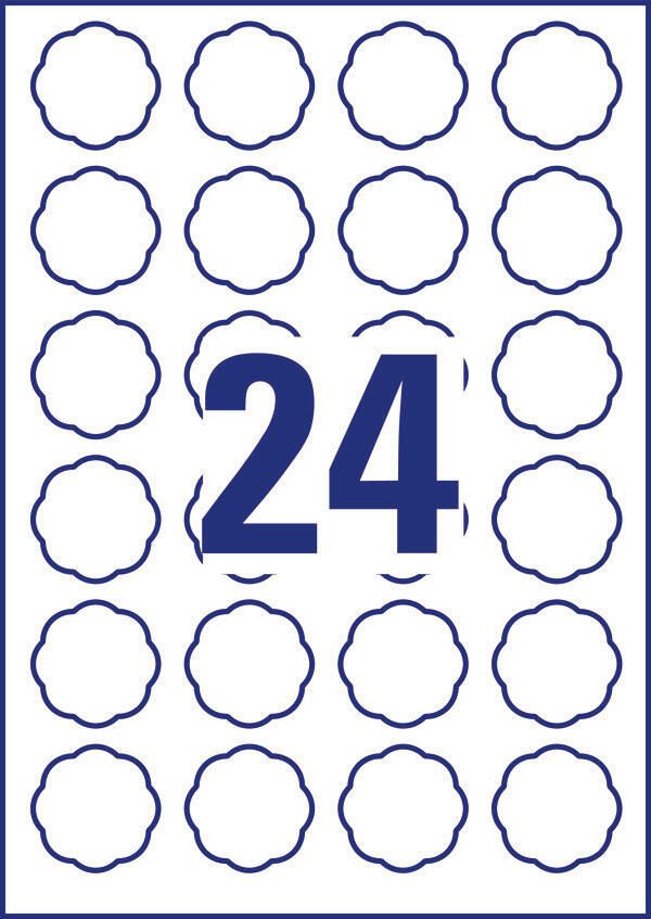 AVERY Zweckform Etiketten 5084 weiß 40,8 x 40,3 mm