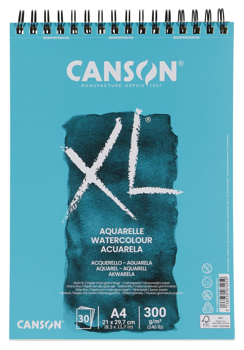 canson XL Aquarellblock DIN A4 30 Blatt