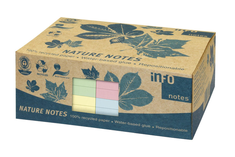 inFO Recycling Haftnotizen 12,5 x 7,5 cm