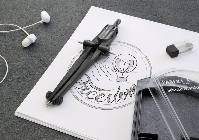 FABER-CASTELL Zirkel Stream blackstone