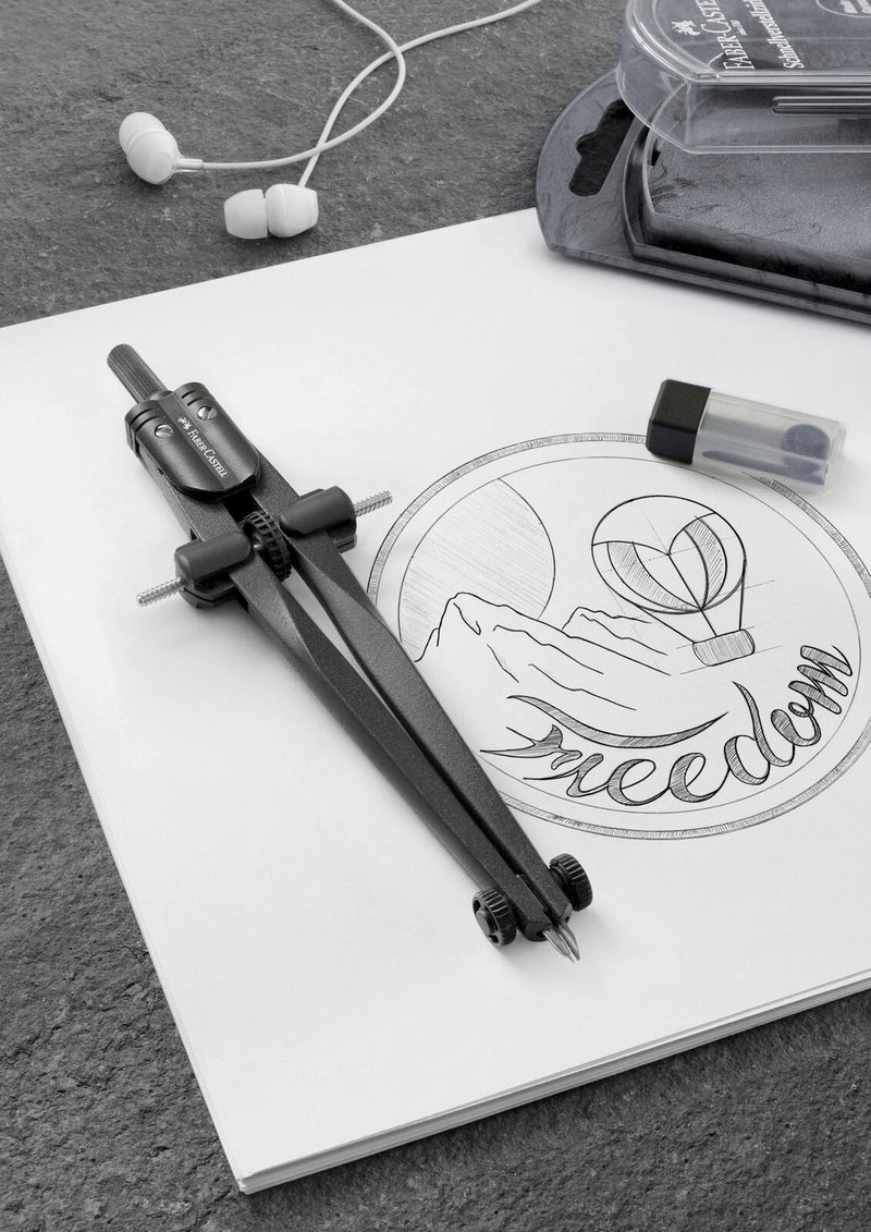 FABER-CASTELL Zirkel Stream blackstone