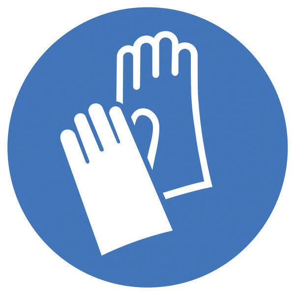 SafetyMarking® Gebotsaufkleber Handschutz benutzen 10 cm