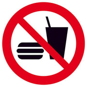 SafetyMarking® Verbotsaufkleber Essen und Trinken verboten 20 cm