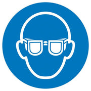 SafetyMarking® Gebotsaufkleber Augenschutz benutzen 10 cm