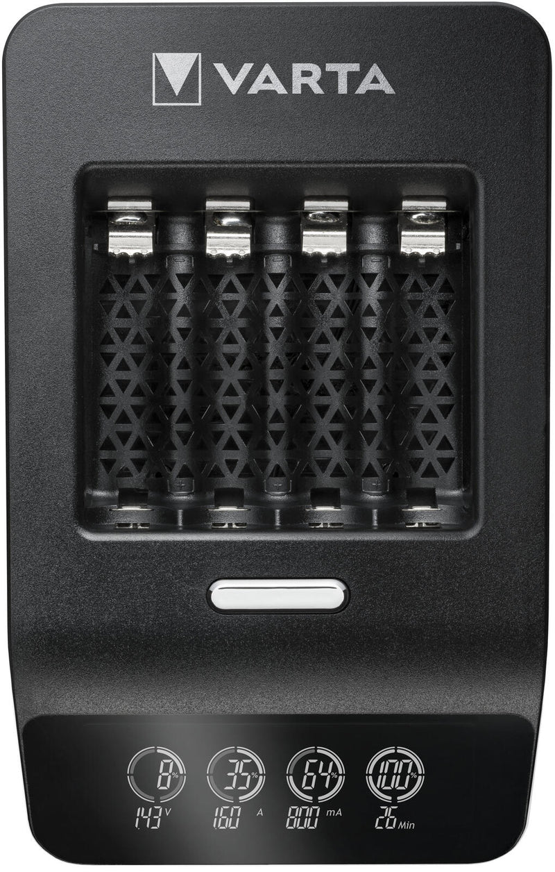 VARTA Akku-Schnellladegerät inkl. Akkus LCD ULTRA FAST CHARGER+