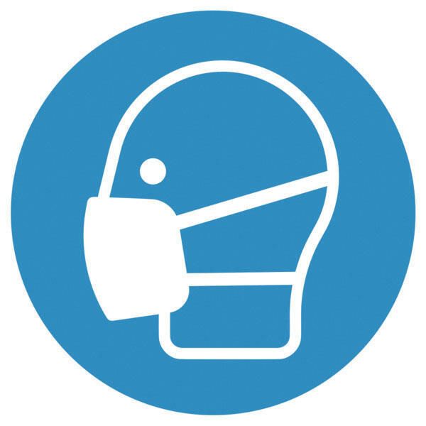 SafetyMarking® Gebotsaufkleber Maske benutzen 10 cm