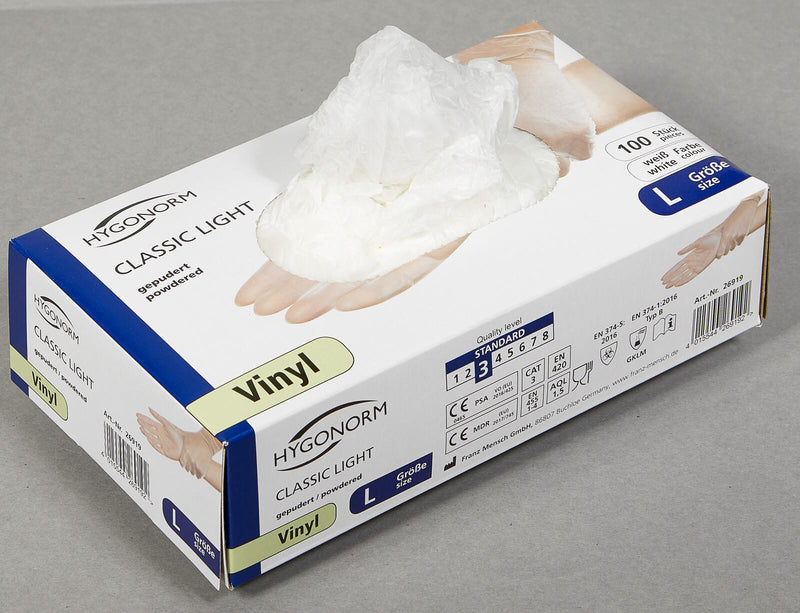 HYGONORM Einmalhandschuhe CLASSIC LIGHT L weiß