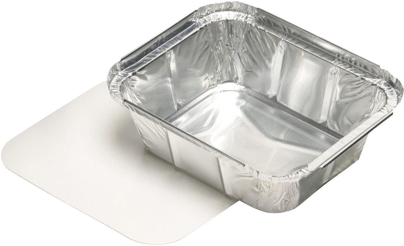 STARPAK Aluschalen mit Deckel 500 ml silber