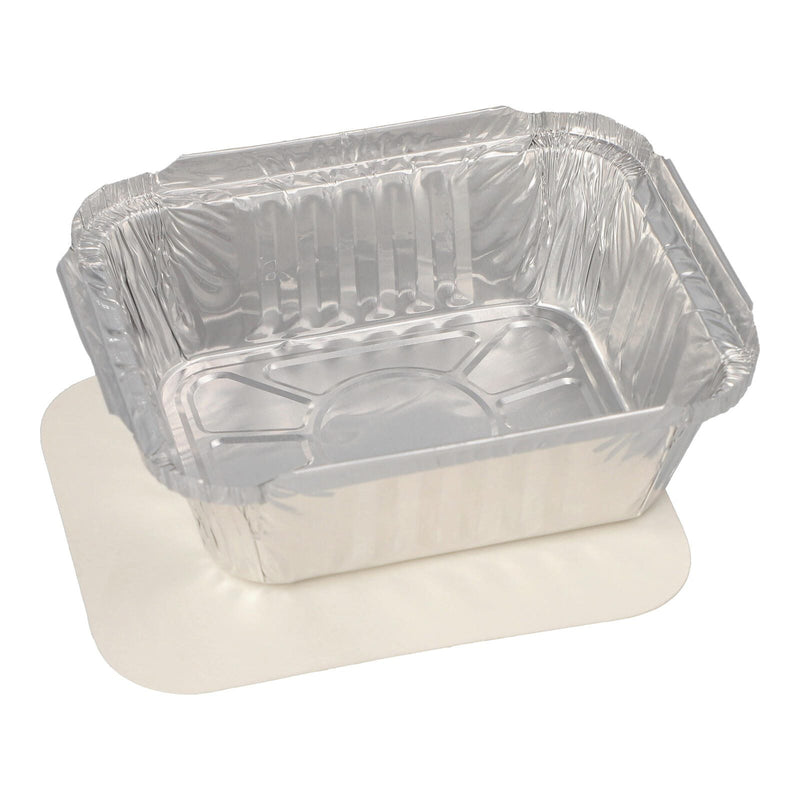 STARPAK Aluschalen mit Deckel 500 ml silber
